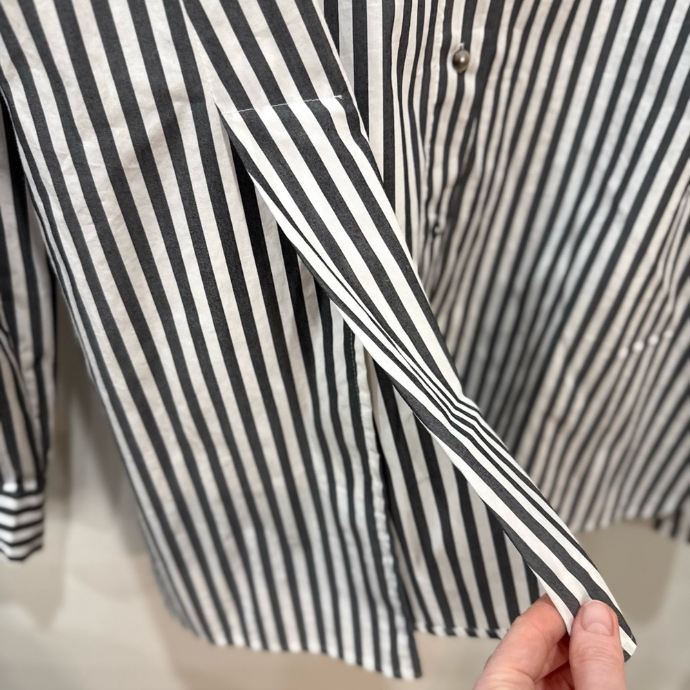 Striped Button-Up Shirt - Picture 4 of 9
